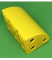Mj large curved block 6x3 yellow