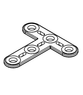 Mj long T-strip 3x3 red