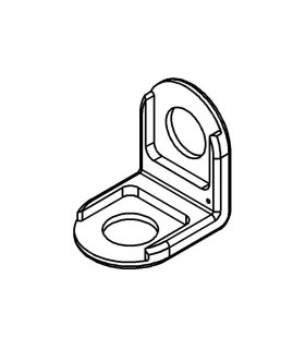 Mj right angle bracket small 1x1 black