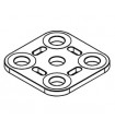 Mj plate 2x2 dark blue