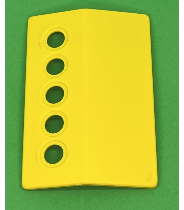 Mj plaque inclinée 5 trous jaune
