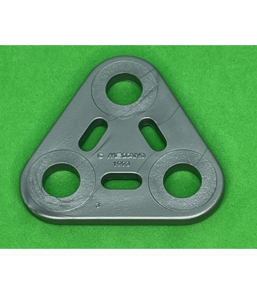 Mj plaque triangle 2x2 gris alu