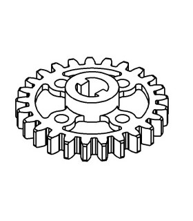 Mj gear wheel 25 th aluminum gray