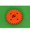 Mj roue dentée 25 dents orange fluo