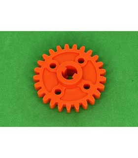 Mj roue dentée 25 dents orange fluo
