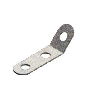 Equerre etroite 3 trous 135° zn