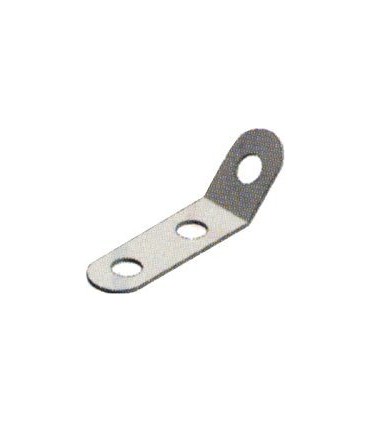 Equerre etroite 3 trous 135° zn