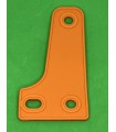 Mj plaque souple en L orange citrouille
