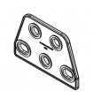 Mj trapezoidal flexible plate 3 x 2 green