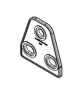Mj plaque triangle souple 2x1 translucide