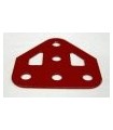 Embase triangulee plate rouge