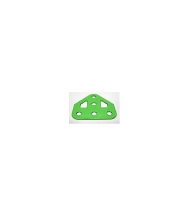 Embase triangulee plate vert fluo