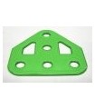 Embase triangulee plate vert fluo