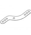 "S" Shaped Flexible Perforated Strip, 75 mm gold