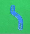 "S" Shaped Flexible Perforated Strip, 75 mm blue f1 (packf 10)