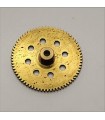 Gear wheel 8 holes70 teeth brass