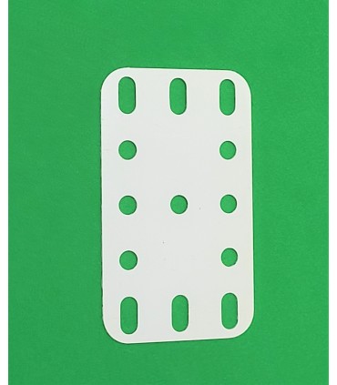 Plastic plate 3x5 h (40x60mm) white