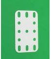 Plastic plate 3x5 h (40x60mm) white