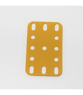 Plastic plate 3x5 h (40x60mm) yellow (English)