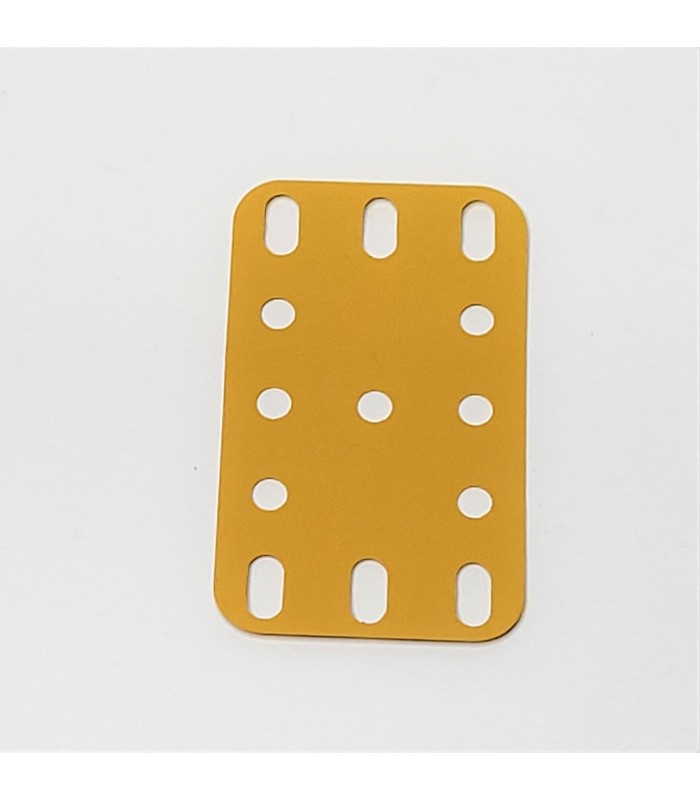 Plastic plate 3x5 h (40x60mm) yellow (English) Plastic plate 3x5 h (40x60mm) yellow (English)