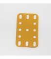 Plastic plate 3x5 h (40x60mm) yellow (English)