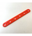 Mj flat strip 6 holes neon orange