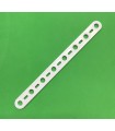 Mj Flat strip 8 holes white