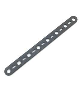 Mj Flat strip 8 holes dark grey