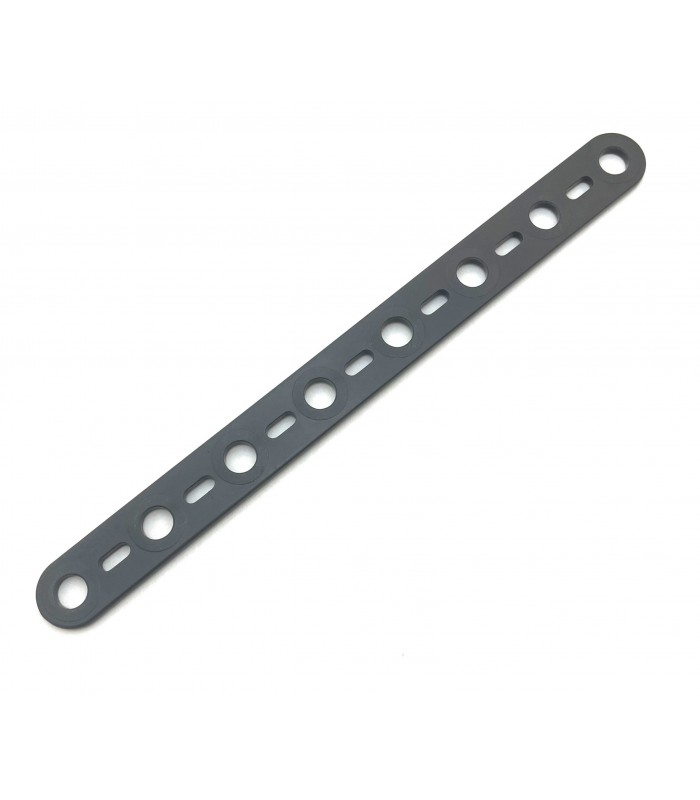 Mj Flat strip 8 holes dark grey Mj Flat strip 8 holes dark grey
