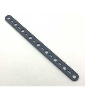 Mj flat strip 9 holes grey