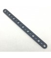 Mj flat strip 9 holes grey