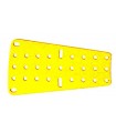 Plaque secteur  s/ rebords jaune