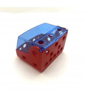 Mj windshield transparent blue + cabin 3 holes red