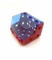 Mj windshield transparent blue + cabin 3 holes red