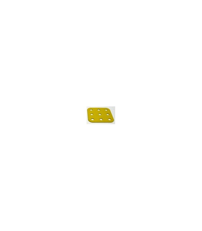 Plaque rigide 38 x 38 mm jaune      (3 x 3 tr)