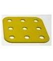 Plaque rigide 38 x 38 mm jaune      (3 x 3 tr)