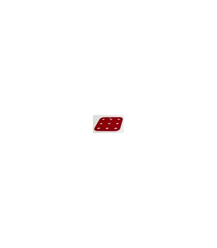 Plaque rigide 38 x 38 mm rouge (3 x 3 tr) Plaque rigide 38 x 38 mm rouge (3 x 3 tr)