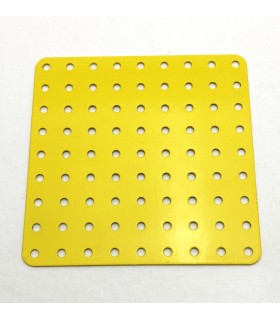 Flat plate 9 x 9 holes yellow