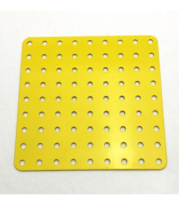 Flat plate 9 x 9 holes yellow