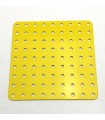Flat plate 9 x 9 holes yellow