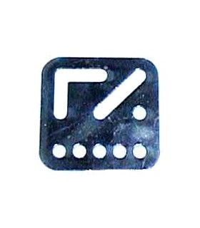 Plaque multifonction  3 x 3 trous zn