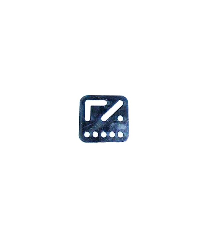 Plaque multifonction 3 x 3 trous zn Plaque multifonction 3 x 3 trous zn