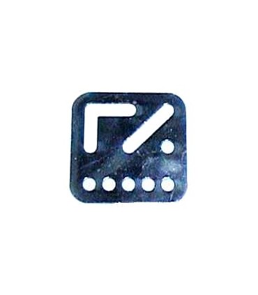 Plaque multifonction  3 x 3 trous zn