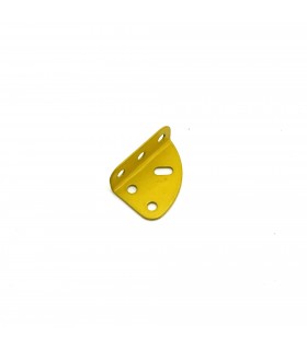 Quarter circular plate with right edge  yellow