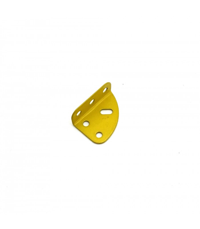 Quarter circular plate with right edge  yellow