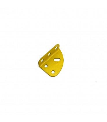 Quarter circular plate with right edge  yellow