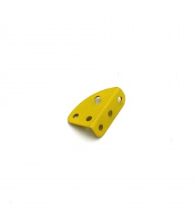 Quarter circular plate with right edge  yellow