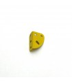 Quarter circular plate with right edge  yellow