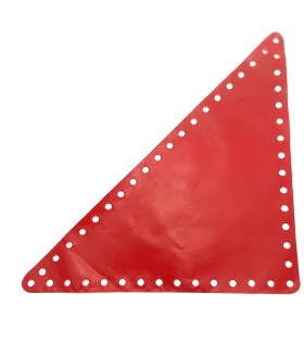 Triangle-rectangle-isosceles tarpaulin 15x15 holes red
