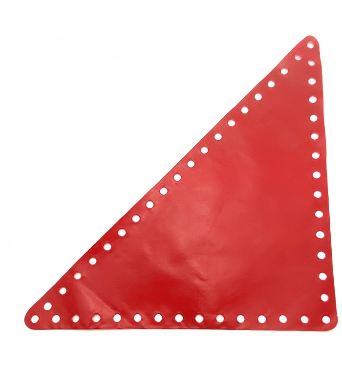 Triangle-rectangle-isosceles tarpaulin 15x15 holes red Triangle-rectangle-isosceles tarpaulin 15x15 holes red